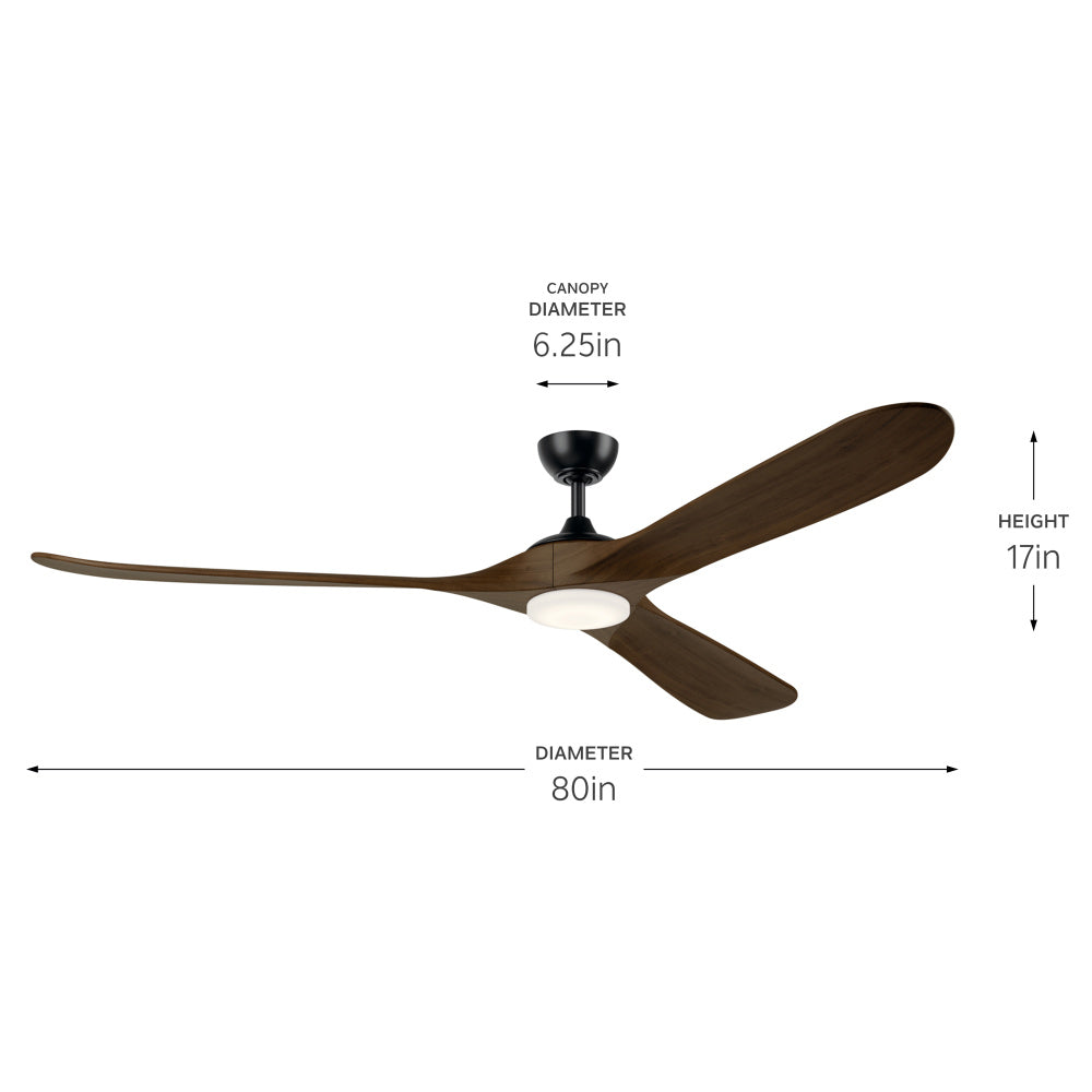 KICHLER, MYLO FAN, OUTDOOR CEILING FAN