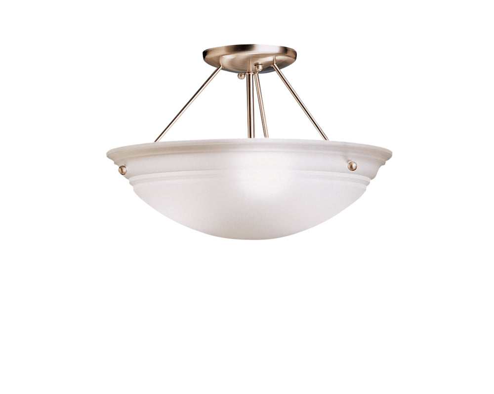 KICHLER, COVE MOLDING TOP GLASS CEILING LIGHTS, SEMI FLUSH MOUNT LIGHT