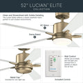 KICHLER, LUCIAN ELITE FAN, INDOOR CEILING FANS
