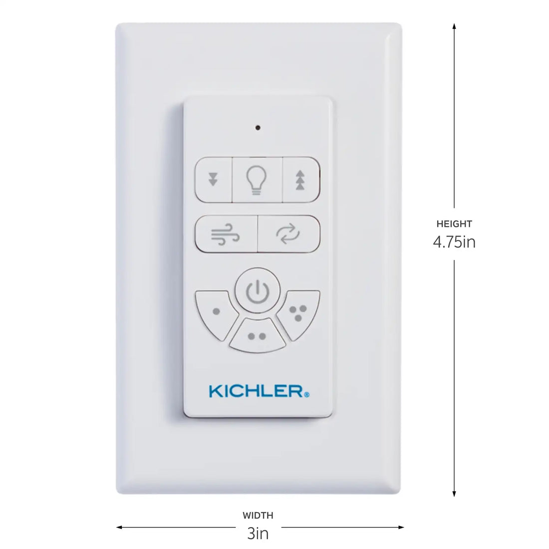 KICHLER AC STANDARD FULL FUNCTION HANDHELD REMOTE CONTROL - Fan Parts & Accessories