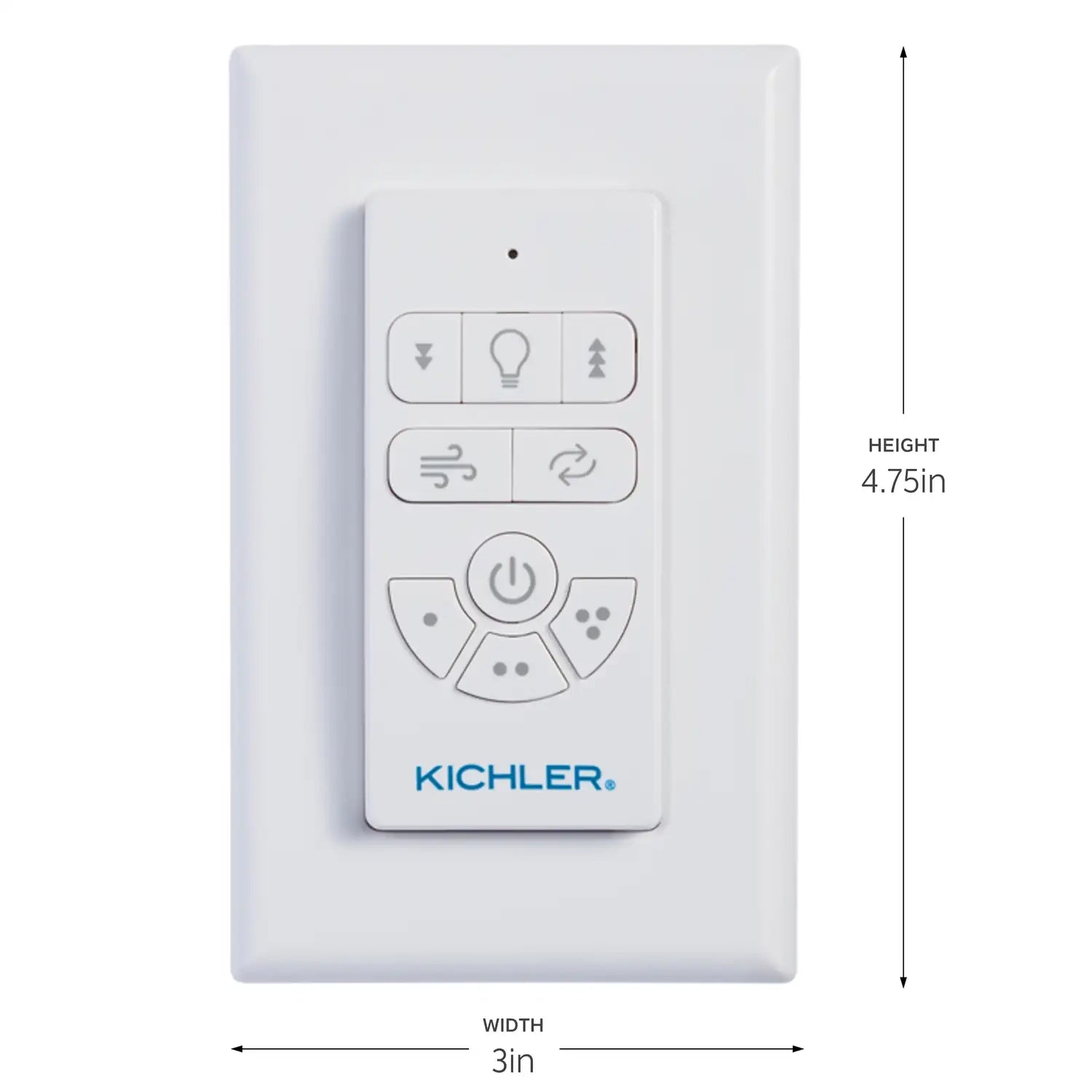 KICHLER AC STANDARD FULL FUNCTION HANDHELD REMOTE CONTROL - Fan Parts & Accessories