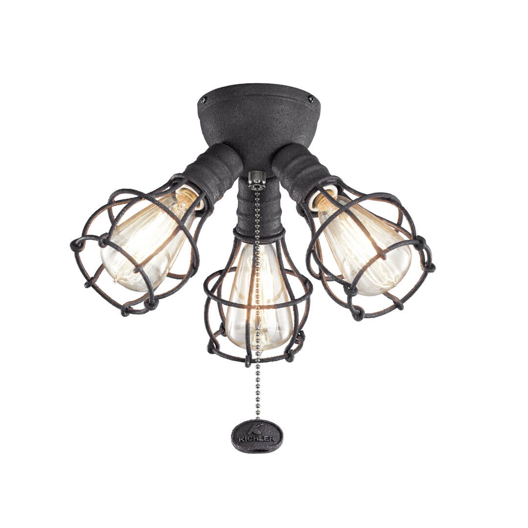 KICHLER LED INDUSTRIAL 3 LIGHT FIXTURE
