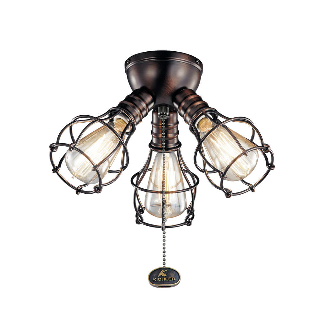 KICHLER LED INDUSTRIAL 3 LIGHT FIXTURE