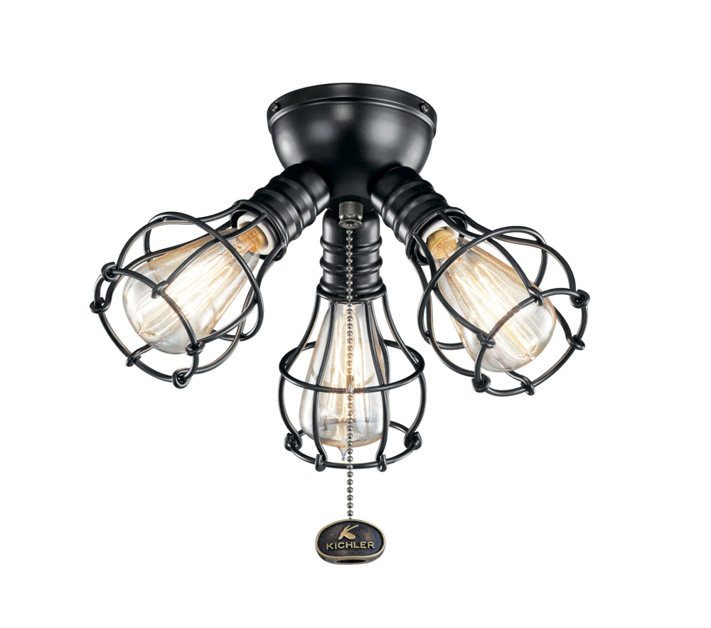 KICHLER LED INDUSTRIAL 3 LIGHT FIXTURE
