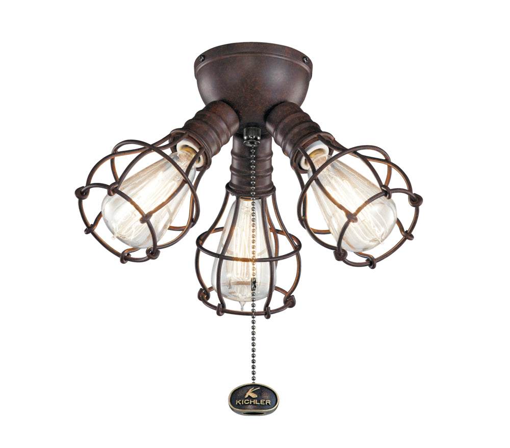 KICHLER LED INDUSTRIAL 3 LIGHT FIXTURE