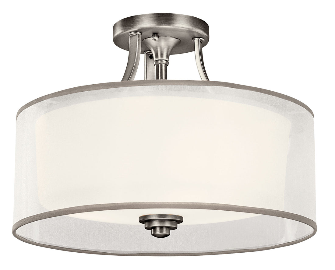 KICHLER, LACEY CEILING LIGHTS, SEMI FLUSH MOUNT LIGHT