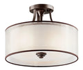 KICHLER, LACEY CEILING LIGHTS, SEMI FLUSH MOUNT LIGHT