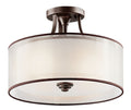 KICHLER, LACEY CEILING LIGHTS, SEMI FLUSH MOUNT LIGHT
