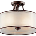 KICHLER, LACEY CEILING LIGHTS, SEMI FLUSH MOUNT LIGHT