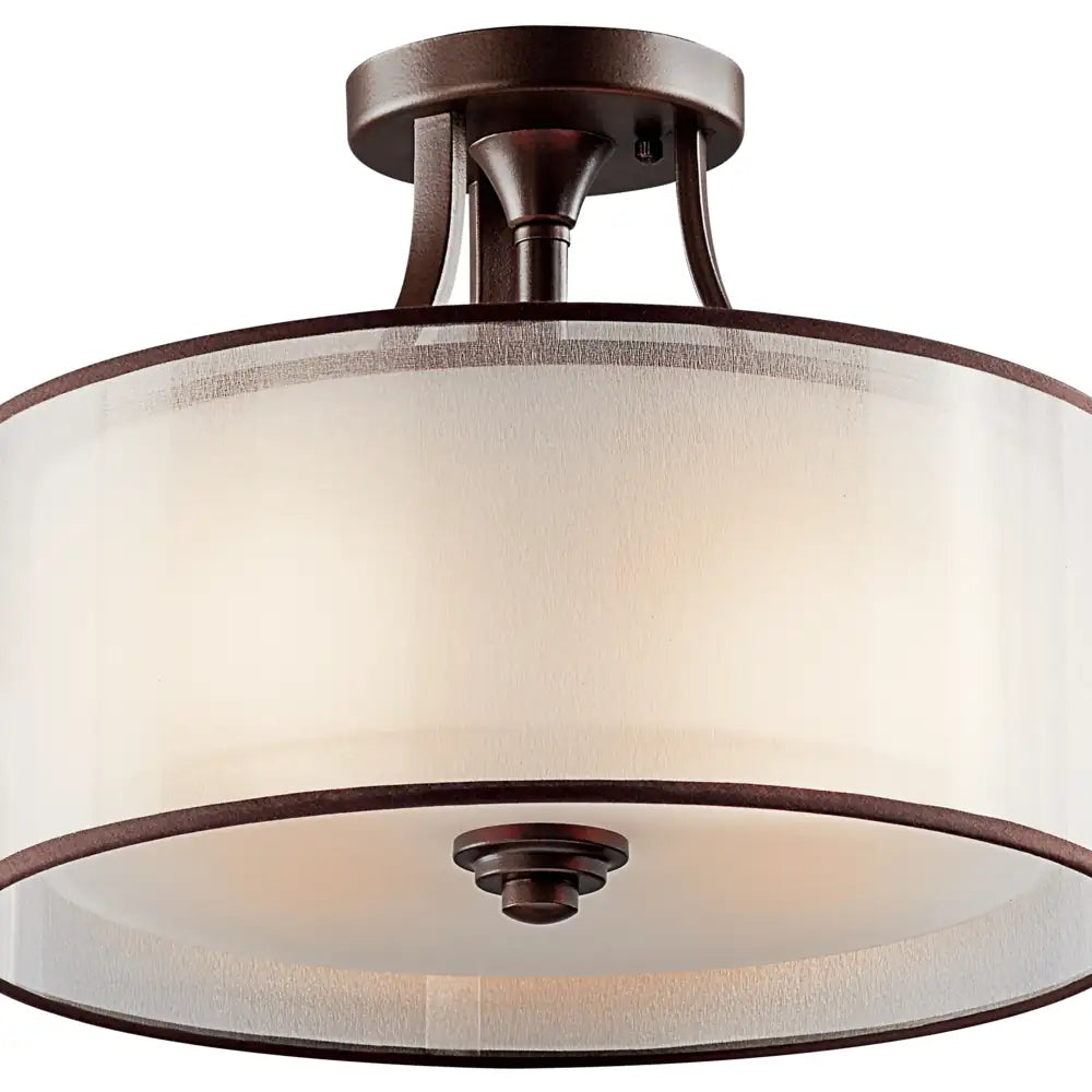 KICHLER, LACEY CEILING LIGHTS, SEMI FLUSH MOUNT LIGHT