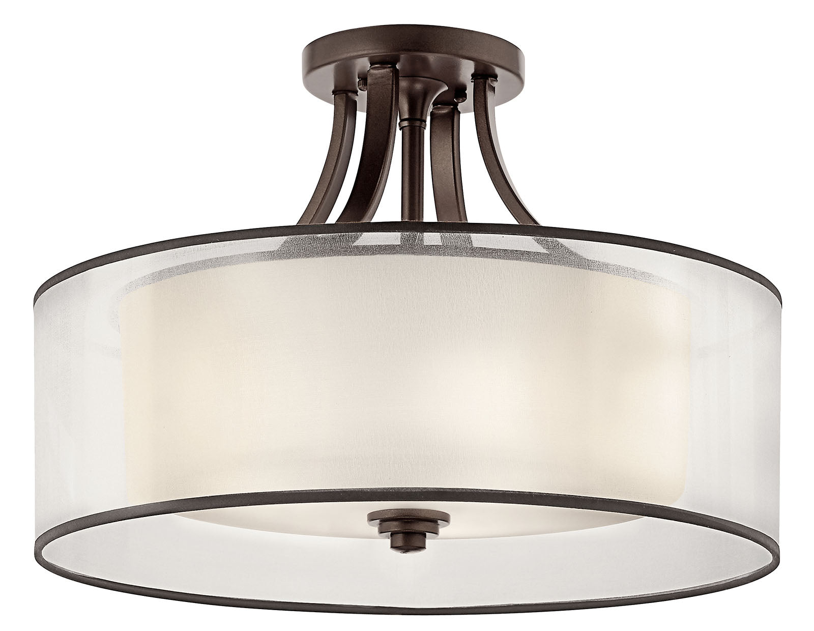 KICHLER, LACEY CEILING LIGHTS, SEMI FLUSH MOUNT LIGHT