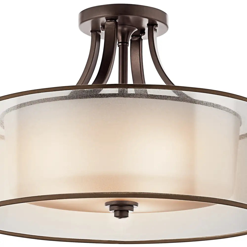 KICHLER, LACEY CEILING LIGHTS, SEMI FLUSH MOUNT LIGHT