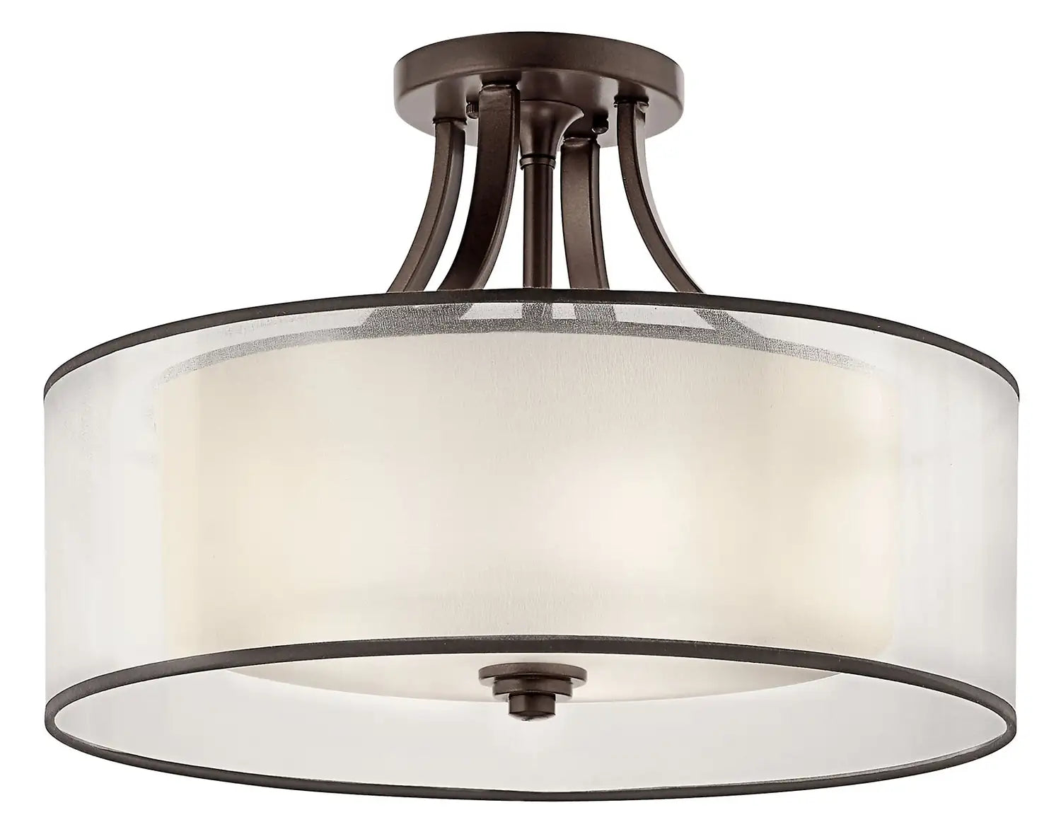 KICHLER, LACEY CEILING LIGHTS, SEMI FLUSH MOUNT LIGHT
