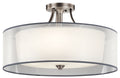 KICHLER, LACEY CEILING LIGHTS, SEMI FLUSH MOUNT LIGHT
