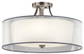 KICHLER, LACEY CEILING LIGHTS, SEMI FLUSH MOUNT LIGHT