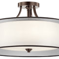 KICHLER, LACEY CEILING LIGHTS, SEMI FLUSH MOUNT LIGHT