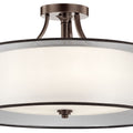 KICHLER, LACEY CEILING LIGHTS, SEMI FLUSH MOUNT LIGHT