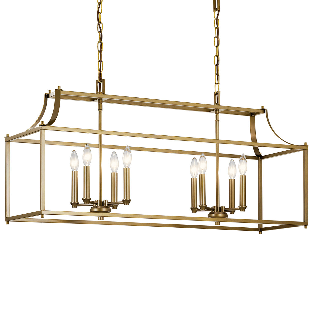 KICHLER, MORRIGAN CHANDELIER, LINEAR LIGHT