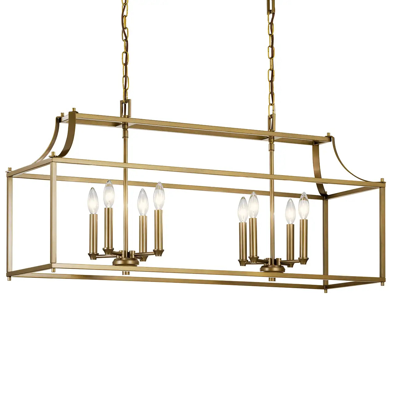 KICHLER, MORRIGAN CHANDELIER, LINEAR LIGHT