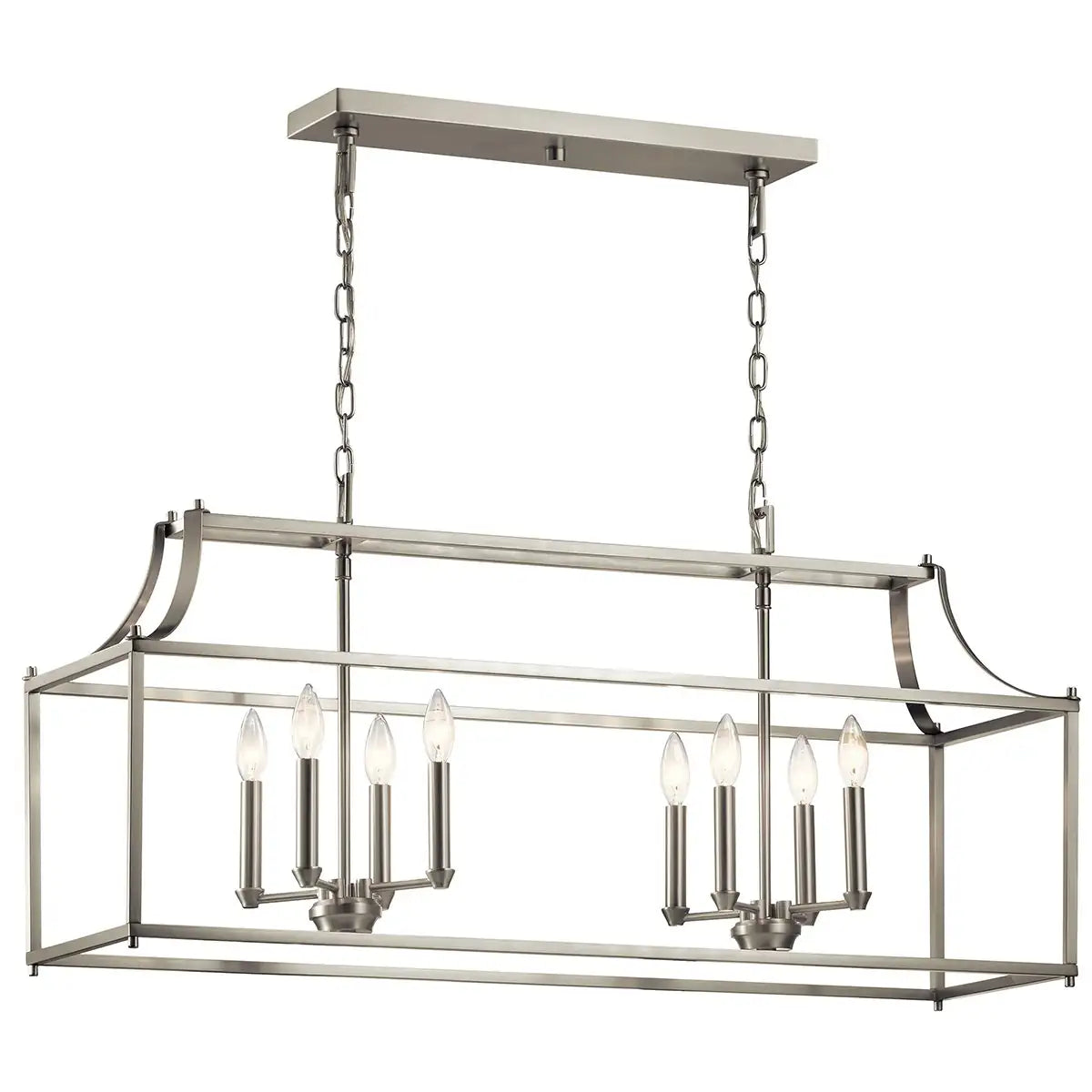 KICHLER, MORRIGAN CHANDELIER, LINEAR LIGHT
