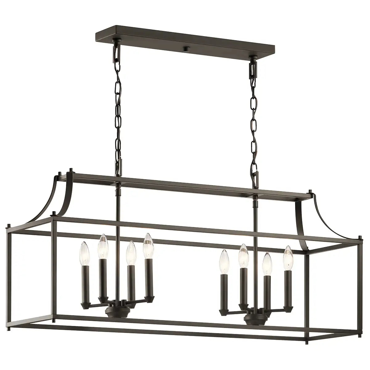 KICHLER, MORRIGAN CHANDELIER, LINEAR LIGHT