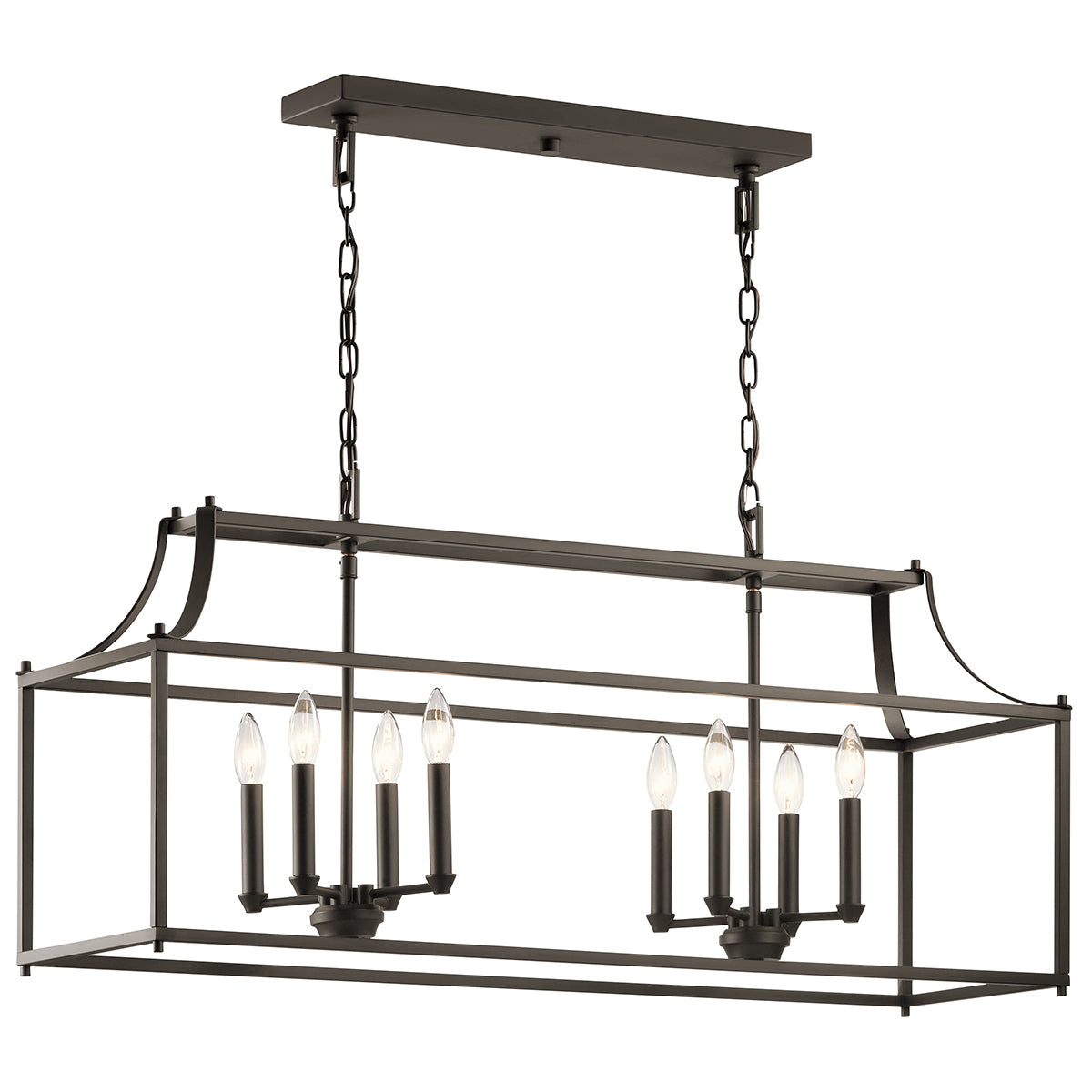 KICHLER, MORRIGAN CHANDELIER, LINEAR LIGHT