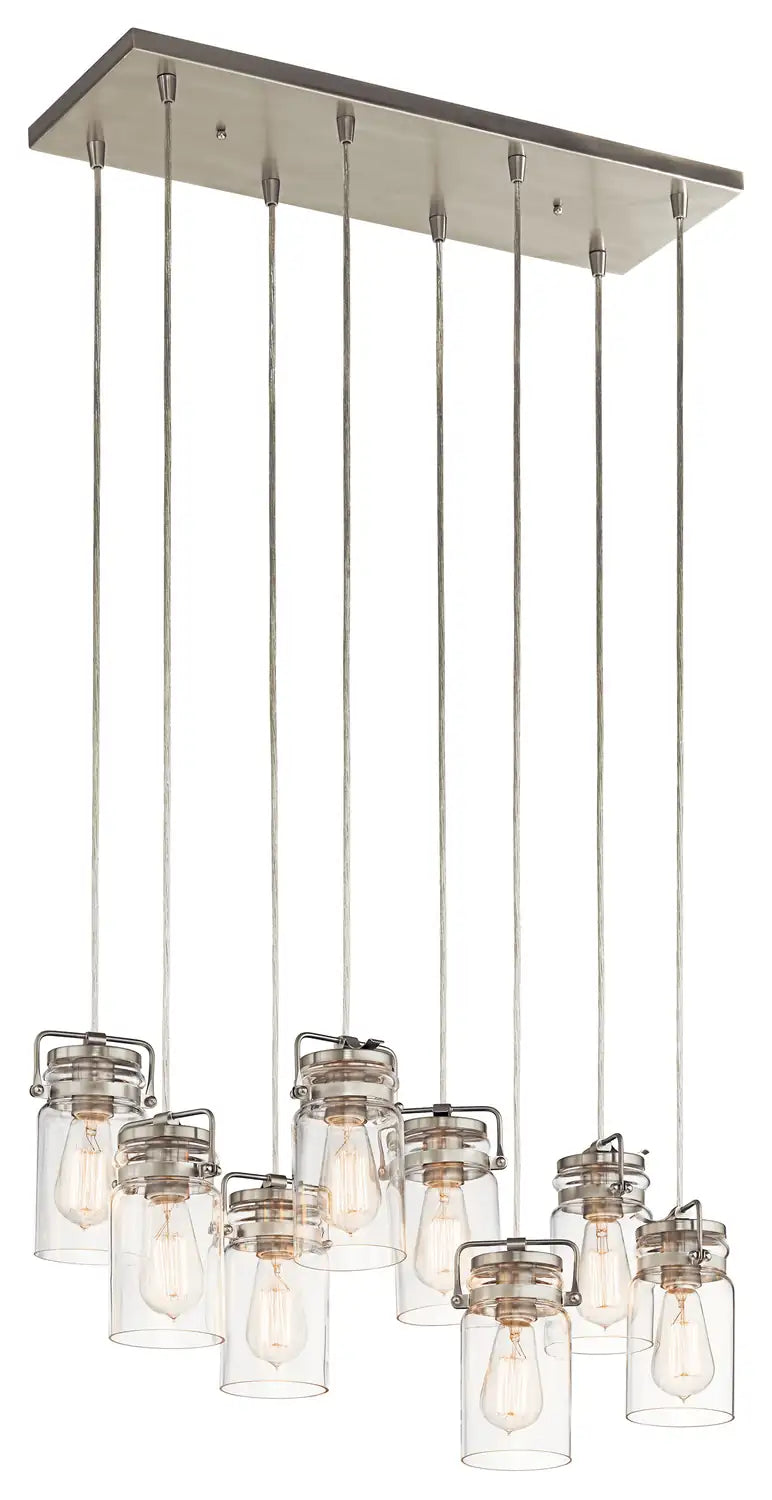 KICHLER, BRINLEY CHANDELIER, LINEAR LIGHT