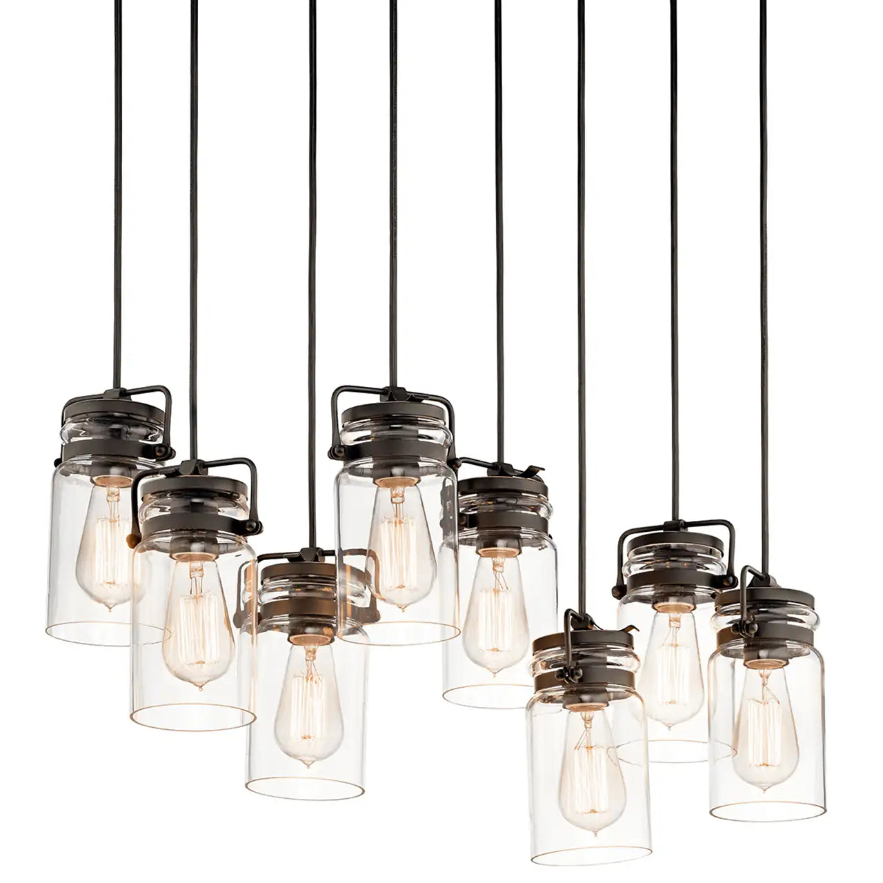 KICHLER, BRINLEY CHANDELIER, LINEAR LIGHT