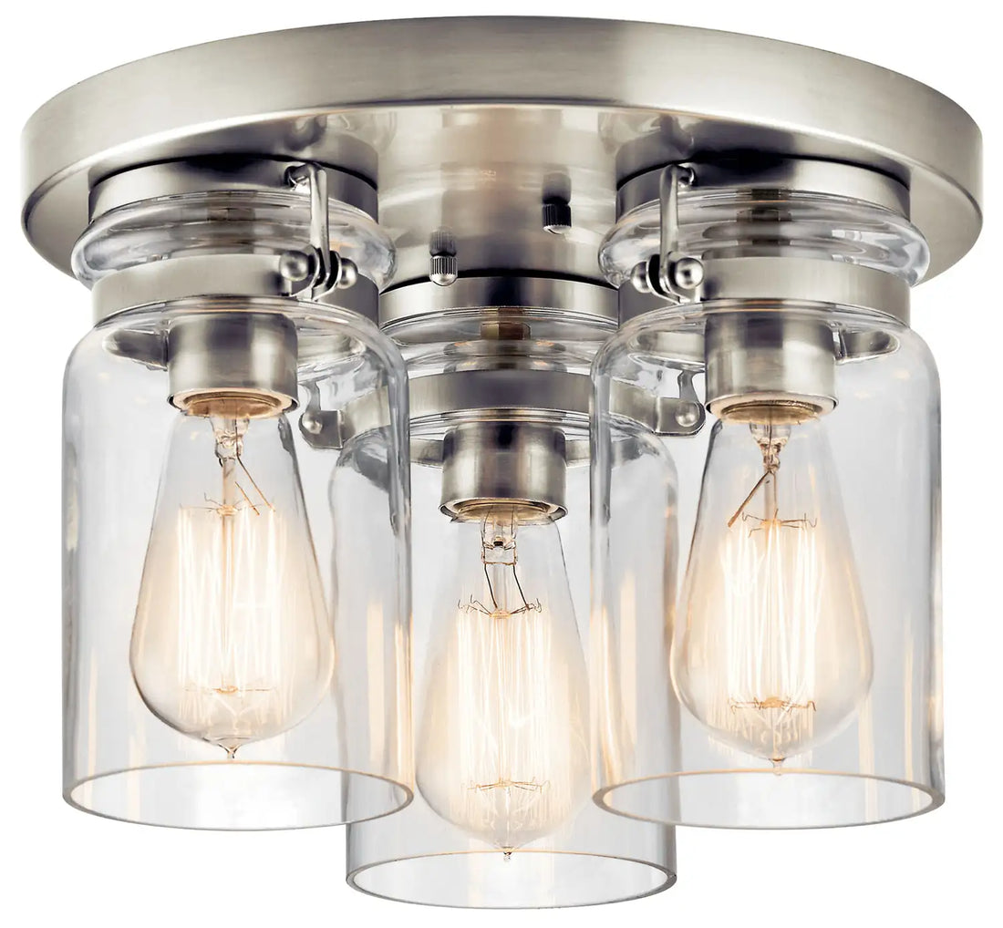 KICHLER, BRINLEY CEILING LIGHTS, FLUSH MOUNT CEILING LIGHTS