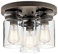 KICHLER, BRINLEY CEILING LIGHTS, FLUSH MOUNT CEILING LIGHTS