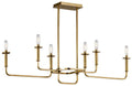 KICHLER, ALDEN CHANDELIER, LINEAR LIGHT