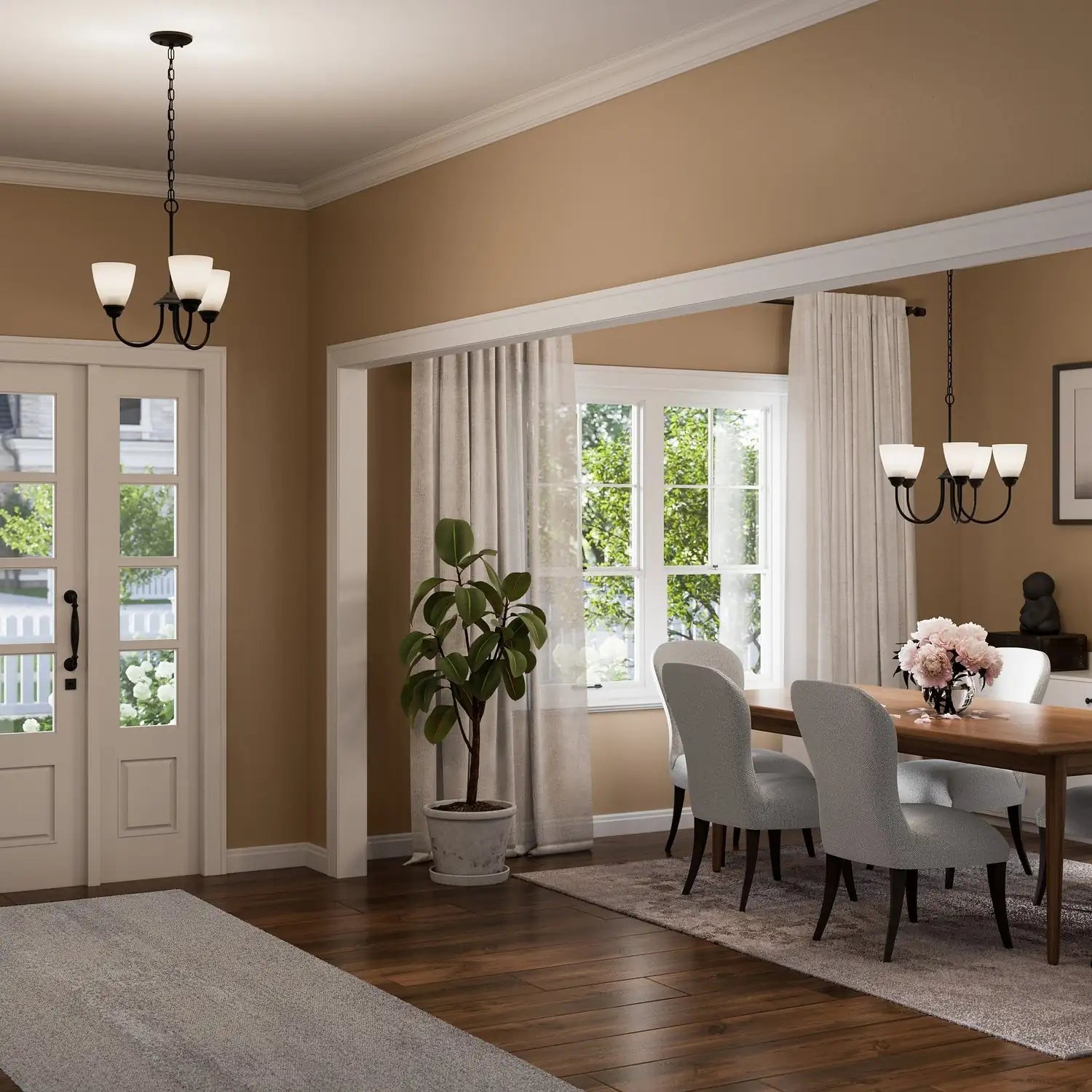 KICHLER, JOLIE CHANDELIER, CHANDELIER LIGHT