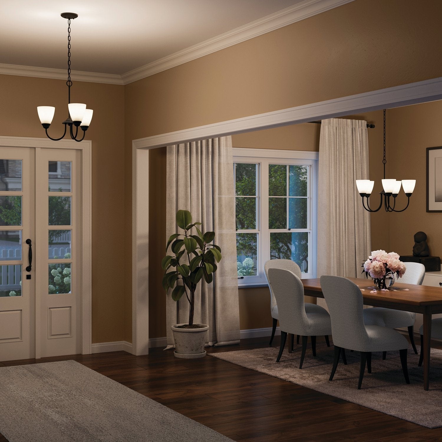 KICHLER, JOLIE CHANDELIER, CHANDELIER LIGHT