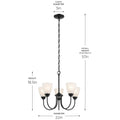 KICHLER, JOLIE CHANDELIER, CHANDELIER LIGHT