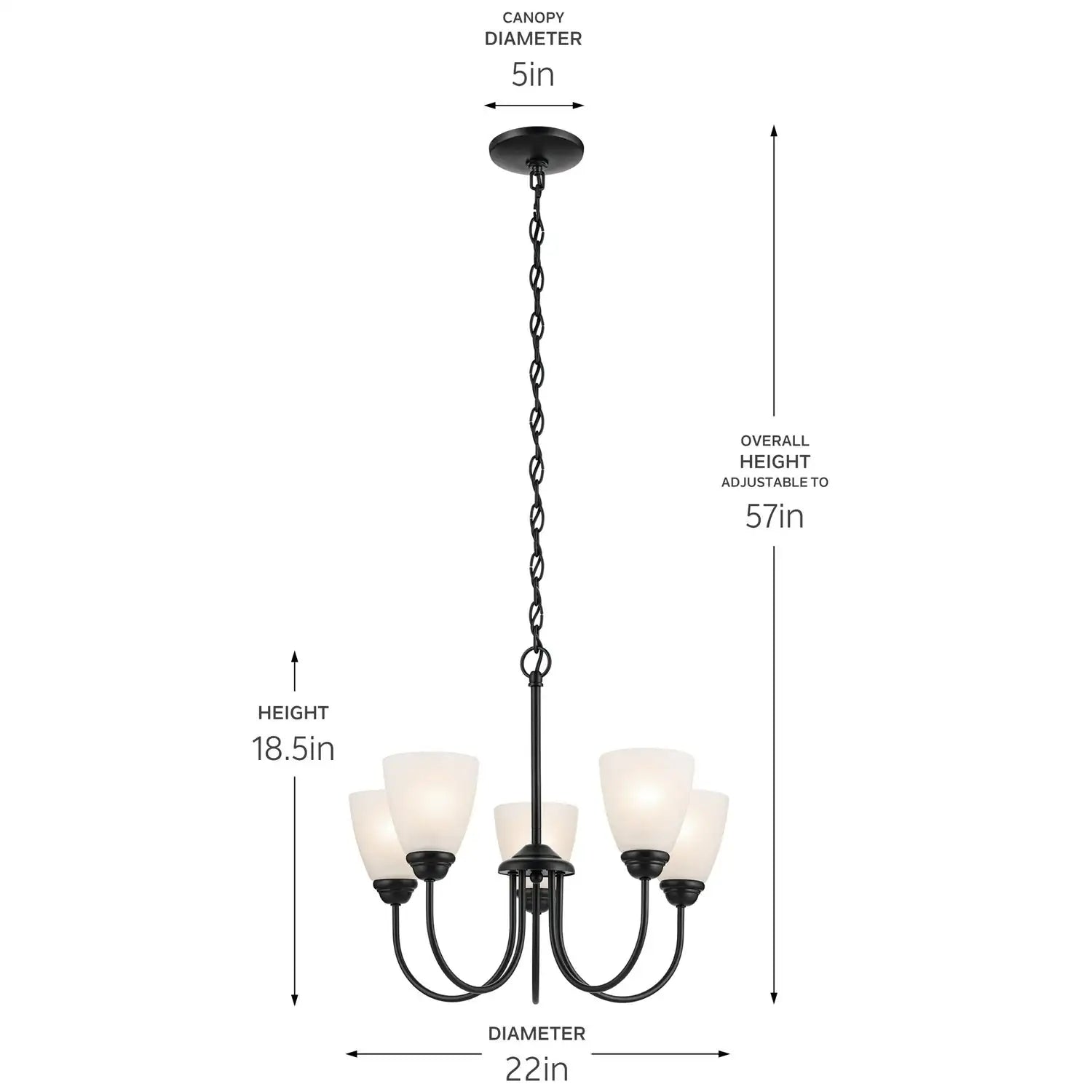 KICHLER, JOLIE CHANDELIER, CHANDELIER LIGHT