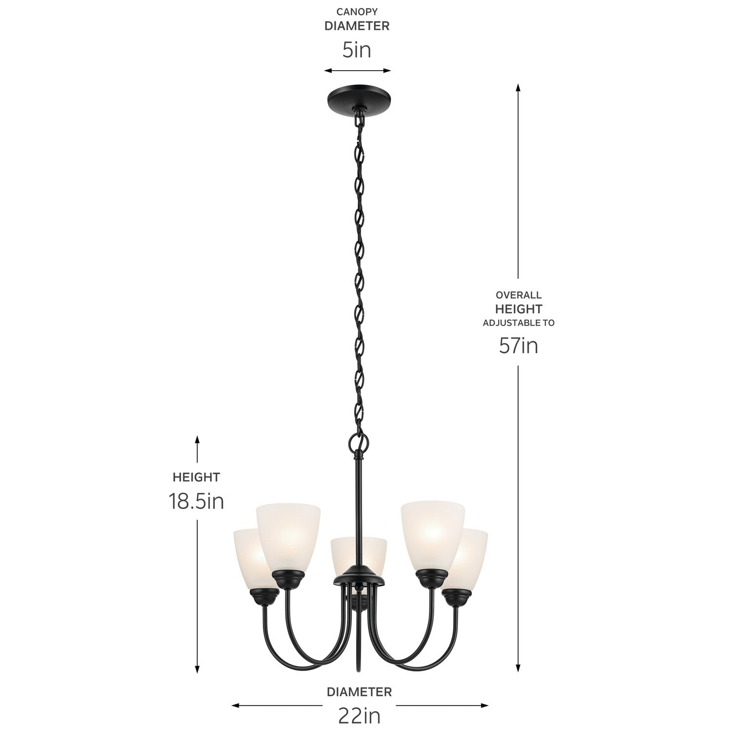 KICHLER, JOLIE CHANDELIER, CHANDELIER LIGHT