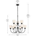 KICHLER, JOLIE CHANDELIER, CHANDELIER LIGHT