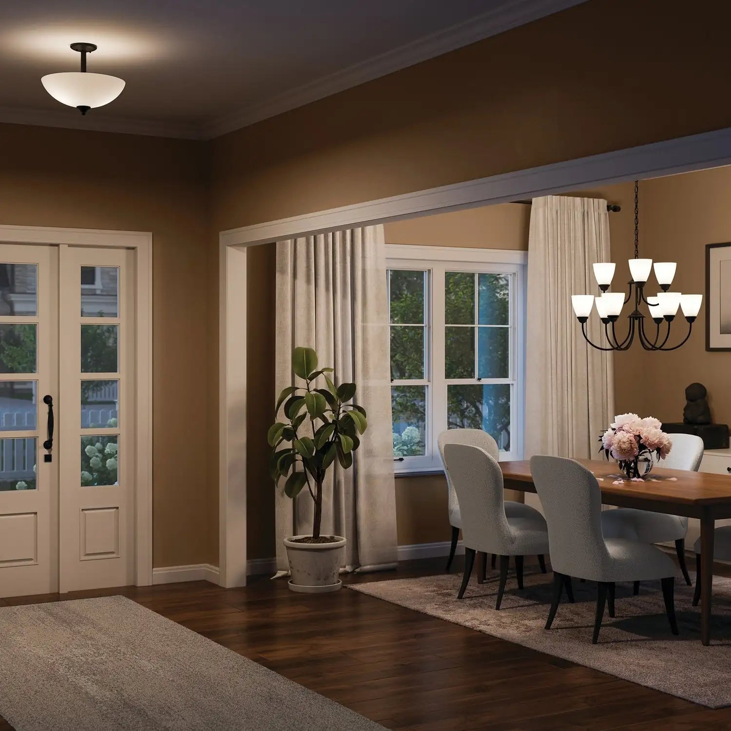 KICHLER, JOLIE CHANDELIER, CHANDELIER LIGHT