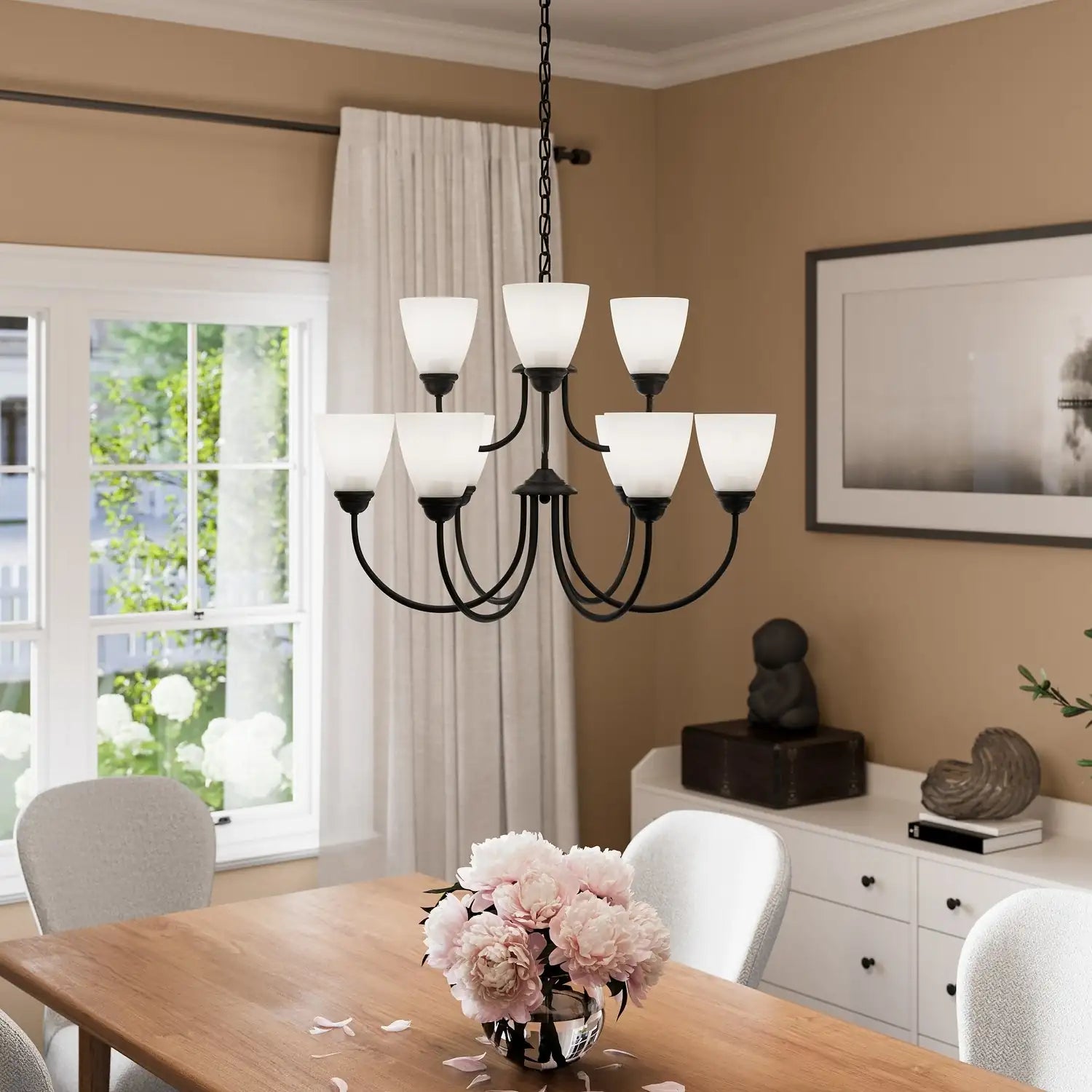 KICHLER, JOLIE CHANDELIER, CHANDELIER LIGHT