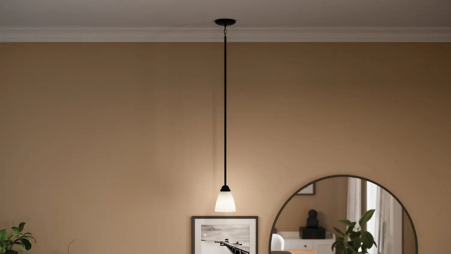 KICHLER, JOLIE PENDANTS, SEMI FLUSH MOUNT LIGHT