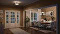 KICHLER, JOLIE PENDANTS, SEMI FLUSH MOUNT LIGHT