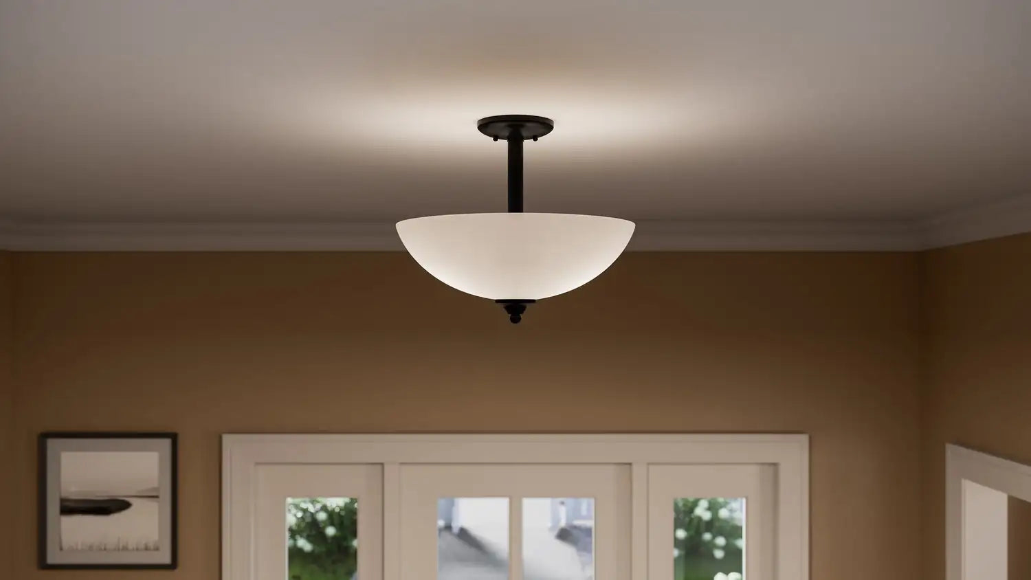 KICHLER, JOLIE PENDANTS, SEMI FLUSH MOUNT LIGHT