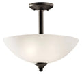 KICHLER, JOLIE PENDANTS, SEMI FLUSH MOUNT LIGHT