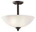 KICHLER, JOLIE PENDANTS, SEMI FLUSH MOUNT LIGHT