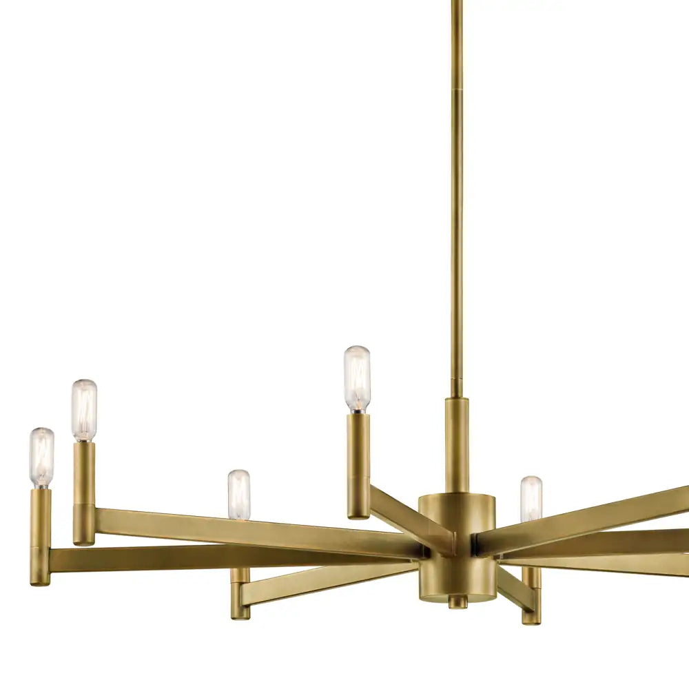 KICHLER, ERZO CHANDELIER, LINEAR LIGHT