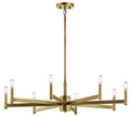 KICHLER, ERZO CHANDELIER, LINEAR LIGHT