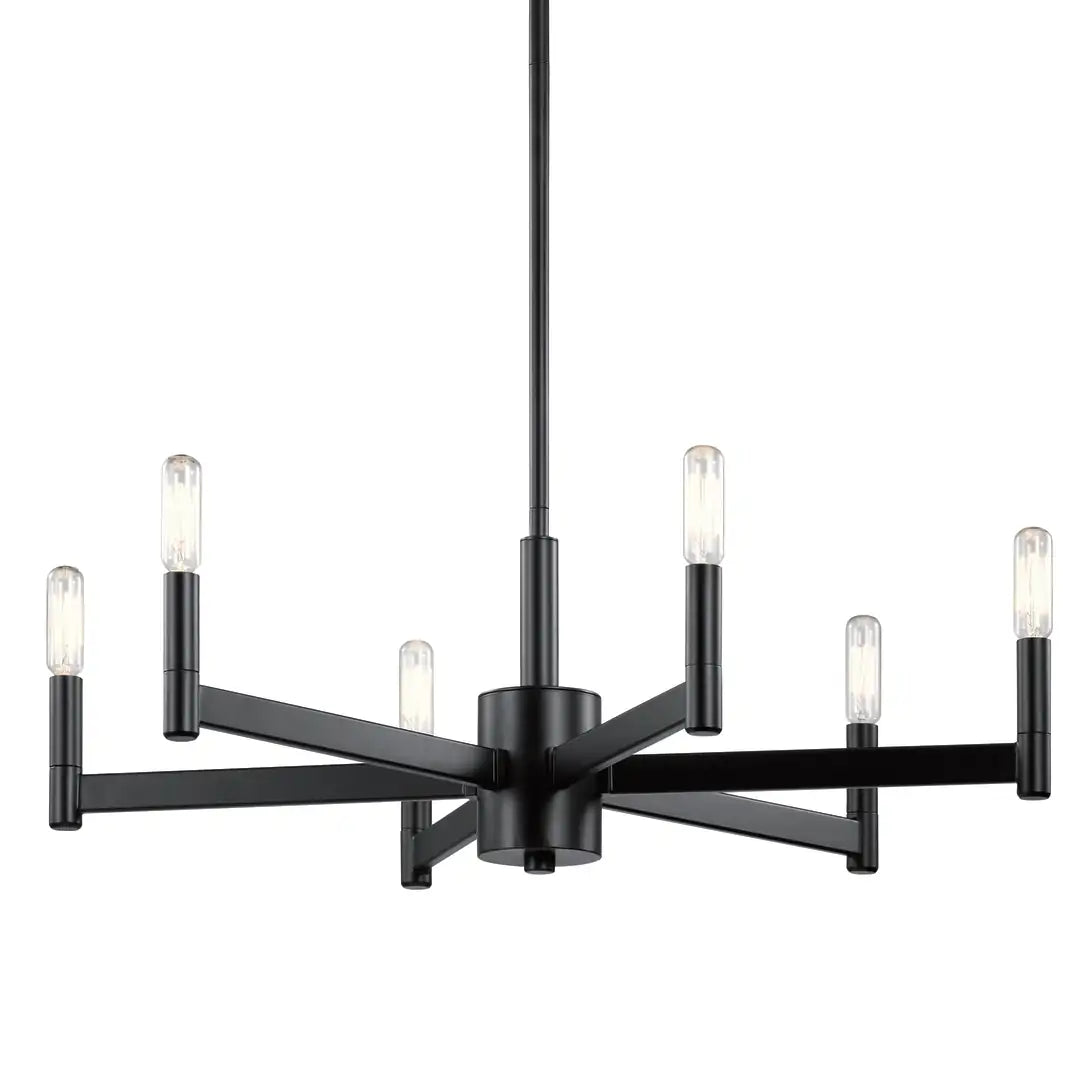KICHLER, ERZO CHANDELIER, LINEAR LIGHT