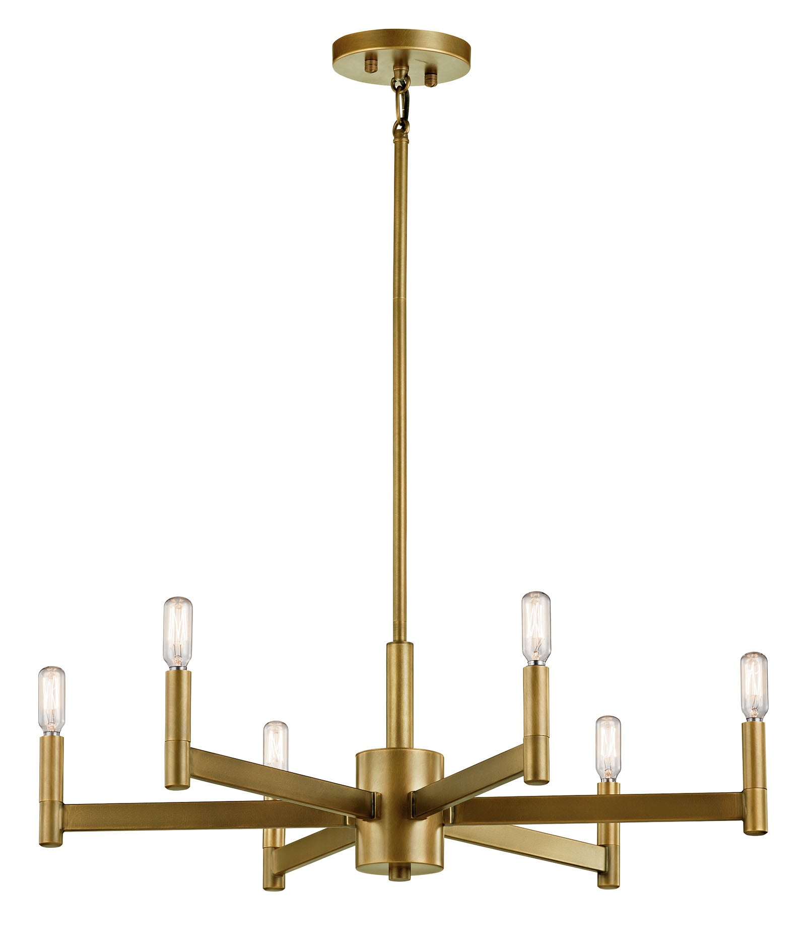 KICHLER, ERZO CHANDELIER, LINEAR LIGHT