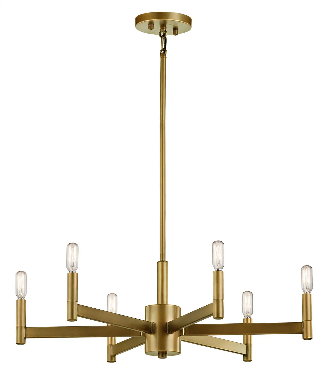 KICHLER, ERZO CHANDELIER, LINEAR LIGHT