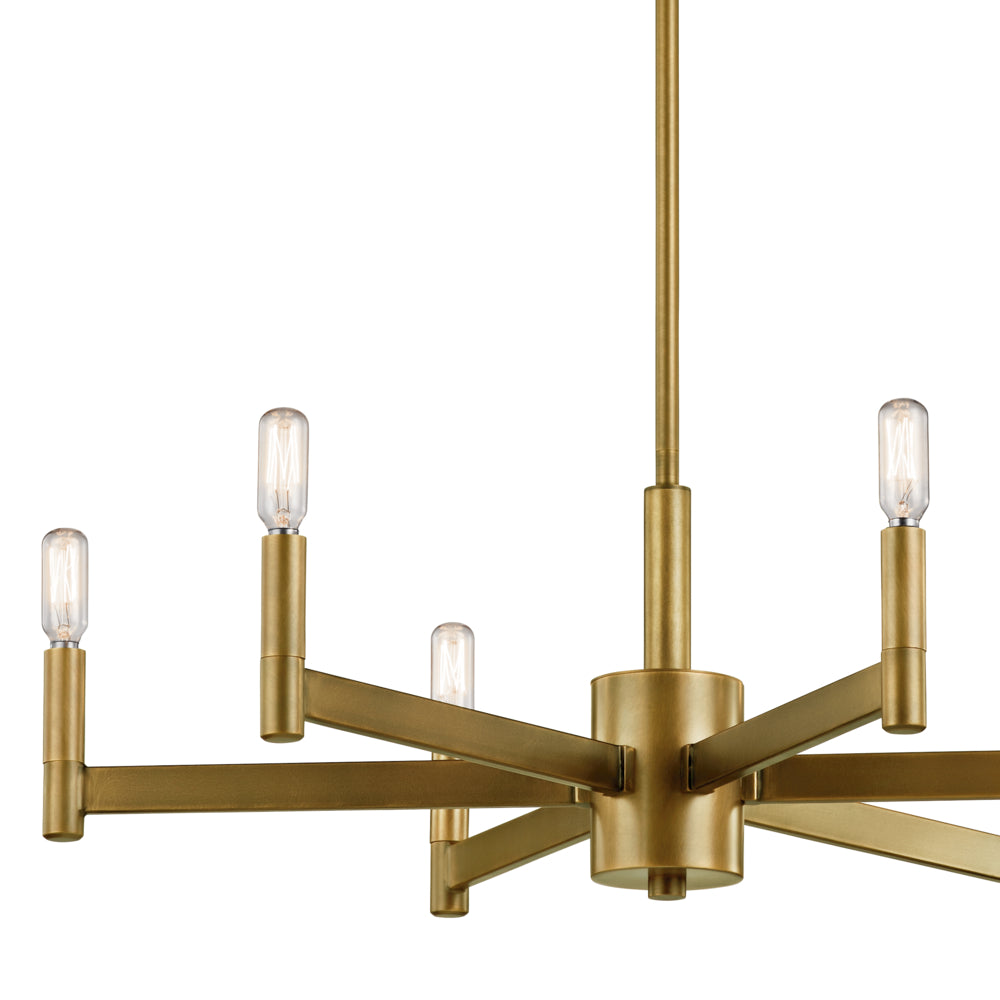 KICHLER, ERZO CHANDELIER, LINEAR LIGHT